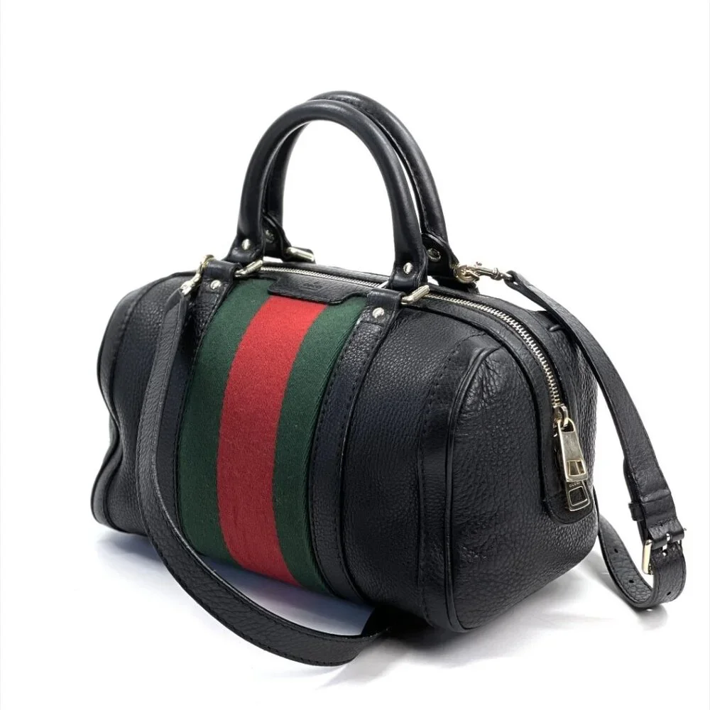 Gucci Boston Small Canvas Vintage Crossbody Bag 625-041125 - Picture 1 of 16